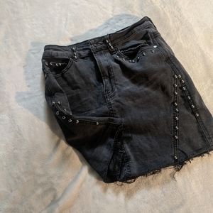 Punk style Jean skirt